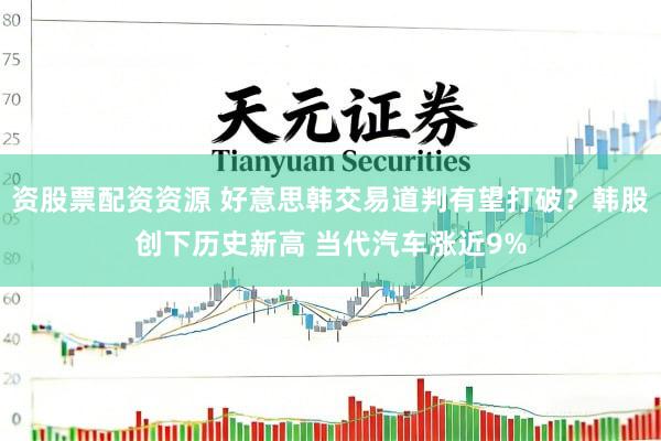 资股票配资资源 好意思韩交易道判有望打破？韩股创下历史新高 当代汽车涨近9%